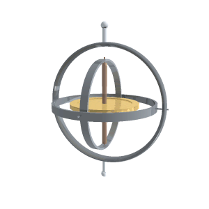 Rotating Gyroscope - Click to Enter